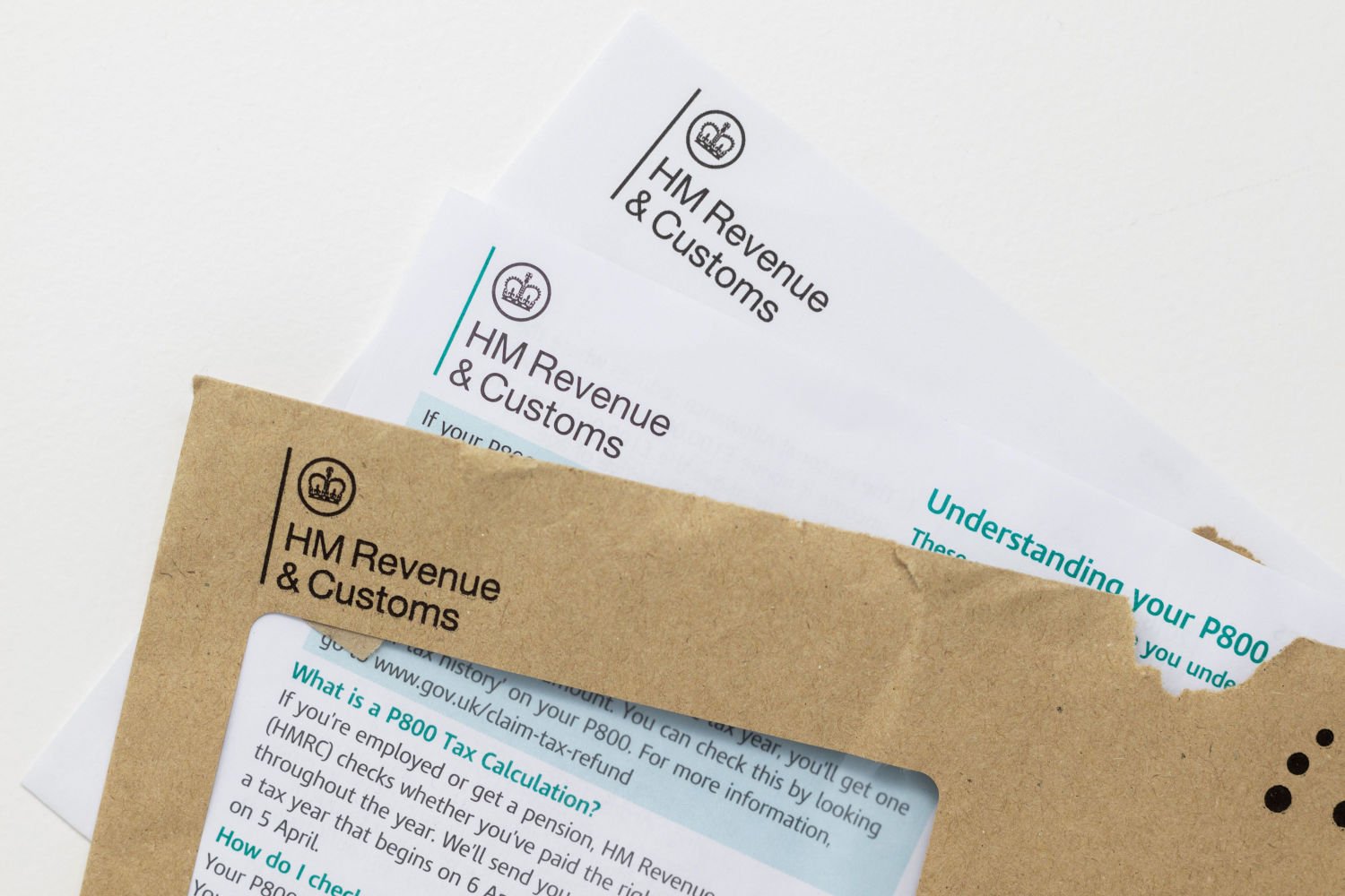 Income tax letter from HMRC