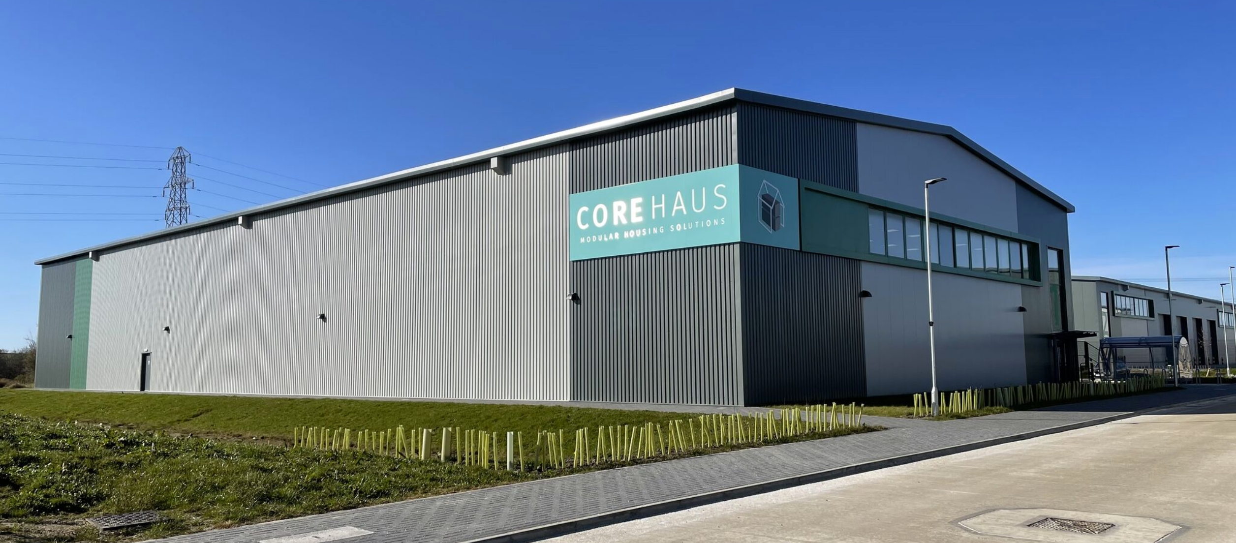 CoreHaus modular home factory in Murton, Seaham